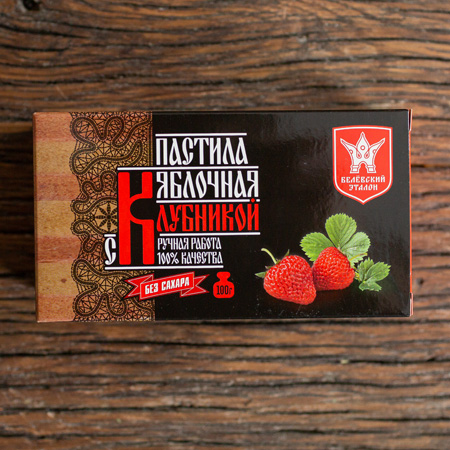 Пастила яблочная с клубникой, Белевский эталон фото