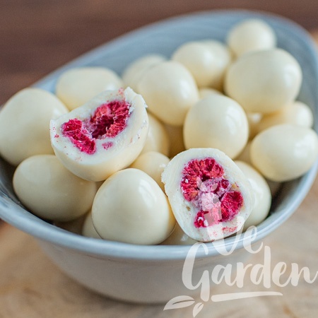 Малина в белом шоколаде фото